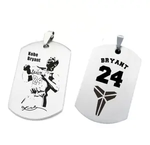 Customized personalized basketball super star design jewelry pendant necklace for Kobe Bryant