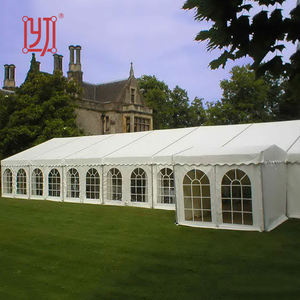 Tente de réception 10x40m économique, résistante au vent, avec podium pour mariages et événements - Product Image 5