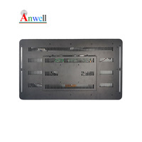 Monitor táctil multi-PCAP de alta definición, interfaz USB serie y DVI, pantalla de juego capacitiva con luces laterales LED