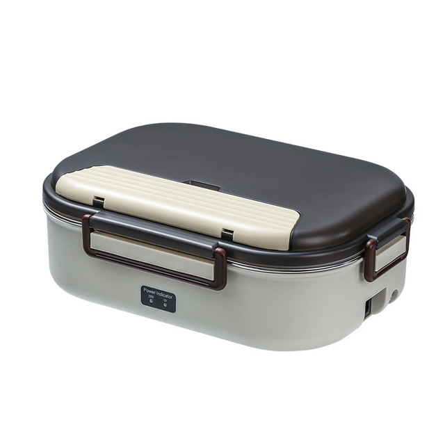 Stainless Steel Food Insulation Bento Lunch Box Electric Heated Lunch Boxes Home Car Keep Warm Lunch Box 1.2L  12V/220V