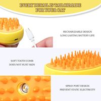 Brosse de toilettage pour chat auto-nettoyante portable 2025, bain à vapeur, shampooing, outils de toilettage à aiguilles