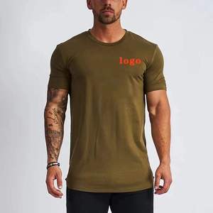 Nhà Sản Xuất Biểu Tượng Tùy Chỉnh In Ấn Chất Lượng Cao <span class=keywords><strong>TC</strong></span> 65% Polyester 35% Cotton Crew Cổ Người Đàn Ông Giản Dị Của T-Shirt - Product Image 2