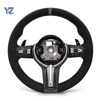 Volante Deportivo YZ con Calefacción, Revestimiento de Gamuza Sintética y Luces LED para BMW Serie F F10 F11 F15 F20 F22 F31 F33 F34 F30 F32 F36 F80 M4 F82 M5 F90