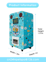 Distributeur automatique de lavage pour animaux avec écran tactile SDK, construction en acier inoxydable, vente en gros, bain pour chiens