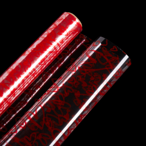 Tùy chỉnh in ấn Giấy Gói cho hoa giỏ quà giấy bóng kính bọc CuộN PVC Bopp OPP nhựa cuộn phim - Product Image 4