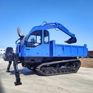 Instalación de Brazo Excavador en Camión Volquete de 8 Toneladas con Orugas de Goma para Carga y Descarga de Materiales de Arena en el Patio de Minería - Product Image 2