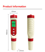 Stylo et kit de testeur de qualité de l'eau multifonctionnel 4 en 1 avec TDS jusqu'à 9999 ppm certifié CE ISO