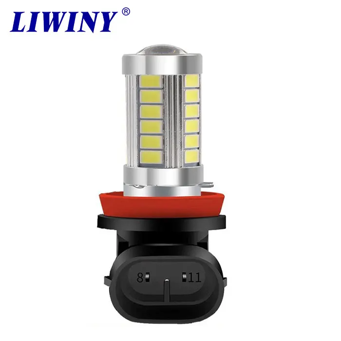 Liwiny Led luz antiniebla para coche luces de circulación diurna 5630 33smd HB3 hb4 880 luz antiniebla led coche DRL bombilla antiniebla