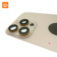 Remplacement OEM pour iPhone 14/15/16, 14/15/16 Plus, 14/15/16 Pro Max, et Plaque Arrière en Verre au Design Barres avec NFC