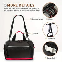 Sac à outils de quincaillerie étanche à épaule unique avec caractéristiques de protection du travail