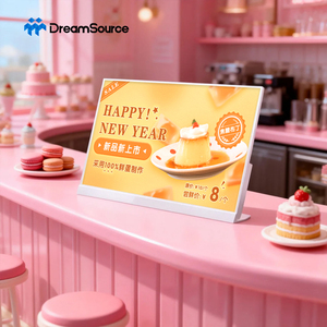 ป้ายดิจิทัลตั้งโต๊ะสำหรับร้านค้าปลีก จอสัมผัส LCD แสดงเมนูสำหรับร้านเบเกอรี่ ร้านเค้ก ใช้สำหรับโปรโมชั่นสินค้า - Product Image 1