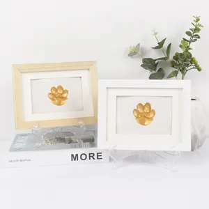 Dogs And Cats Perfect For Pet Lovers Gift DIY Set Pet Love Dog Memorial Gifts For Paw Print Frame