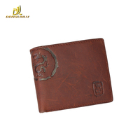 Dompet Pria Kulit Sapi Gila Kualitas Tinggi Kulit Minyak Kualitas Tinggi Kustom Merek