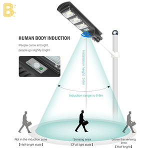 Tất Cả Watts 20W 40W 60W 90W <span class=keywords><strong>Solar</strong></span> Deck Lights Giá Cao Lumen IP65 Chống Thấm Nước Tích Hợp Tất Cả Trong Một Đèn Đường Năng Lượng Mặt Trời - Product Image 4