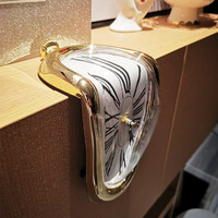 Horloge murale abstraite innovante, table tournante, chiffres romains vintage fondus à Angle droit, luxe numérique nixie horloge pour la décoration de la maison