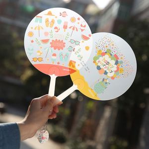 Éventail à main personnalisé en plastique écologique, motif dessin animé mignon, idéal pour cadeaux et promotions - Product Image 1