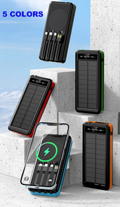 Chargeur de batterie sans fil portable 10000mAh Banque d'énergie solaire et centrale électrique compatible avec la fonction d'affichage <span class=keywords><strong>iPhone</strong></span> et Samsung - Product Image 4