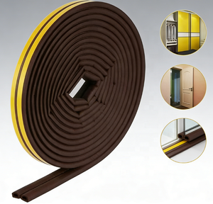 Bande d'étanchéité en caoutchouc EPDM en forme de P auto-adhésive pour usage domestique, bande d'étanchéité mousseuse pour portes et fenêtres – Offre Spéciale - Product Image 1