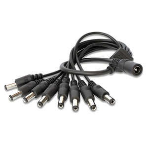 Kutsal elektronik 100mm 10A 2 çekirdek 20AWG DC 5.5x2.1mm BX-U29 PVC ceket çıplak bakır kablo kadın Jack güç konektörü Pigtail - Product Image 5