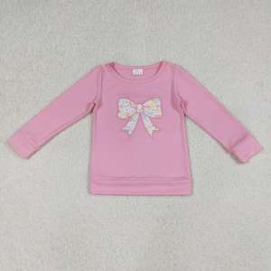 Camisa de Manga Larga para Niñas, Estilo Casual, Transpirable, con Bordado de Leopardo y Flores, de Algodón, para Primavera y Otoño, de RTS Boutique Bows - Product Image 2