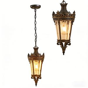 Modern Simple Industrial Style Outdoor Indoor Aluminum Pendant Waterproof Garden Chandelier <b>Light</b> Hanging Feature <b>Ceiling</b> <b>Lights</b> - Product Image 1