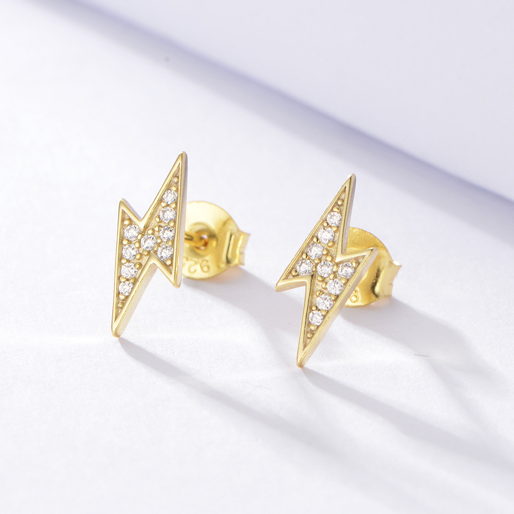 E3114  18K gold  white zircon