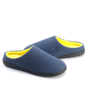Slip ligero de los hombres en zapatillas de casa de espuma de memoria de dos tonos originales Calzado antideslizante para interi - Product Image 1