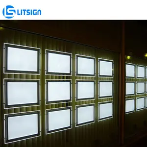 Europa design werbung kabel kit panel display licht bildschirm fenster led zeichen für immobilien agenten