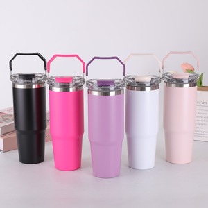 Custom Logo 30oz Insulated <b>Coffee</b> Tumbler with Screw On Lid BPA Free Metal Cup for Home Office Outdoor Use - Product Image 6