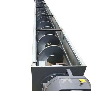 Dubbele Asloze Schroeftransporteur Voor Slurry Of Houtsnippers Met Duurzaam Rubberen Riemmateriaal - Product Image 4