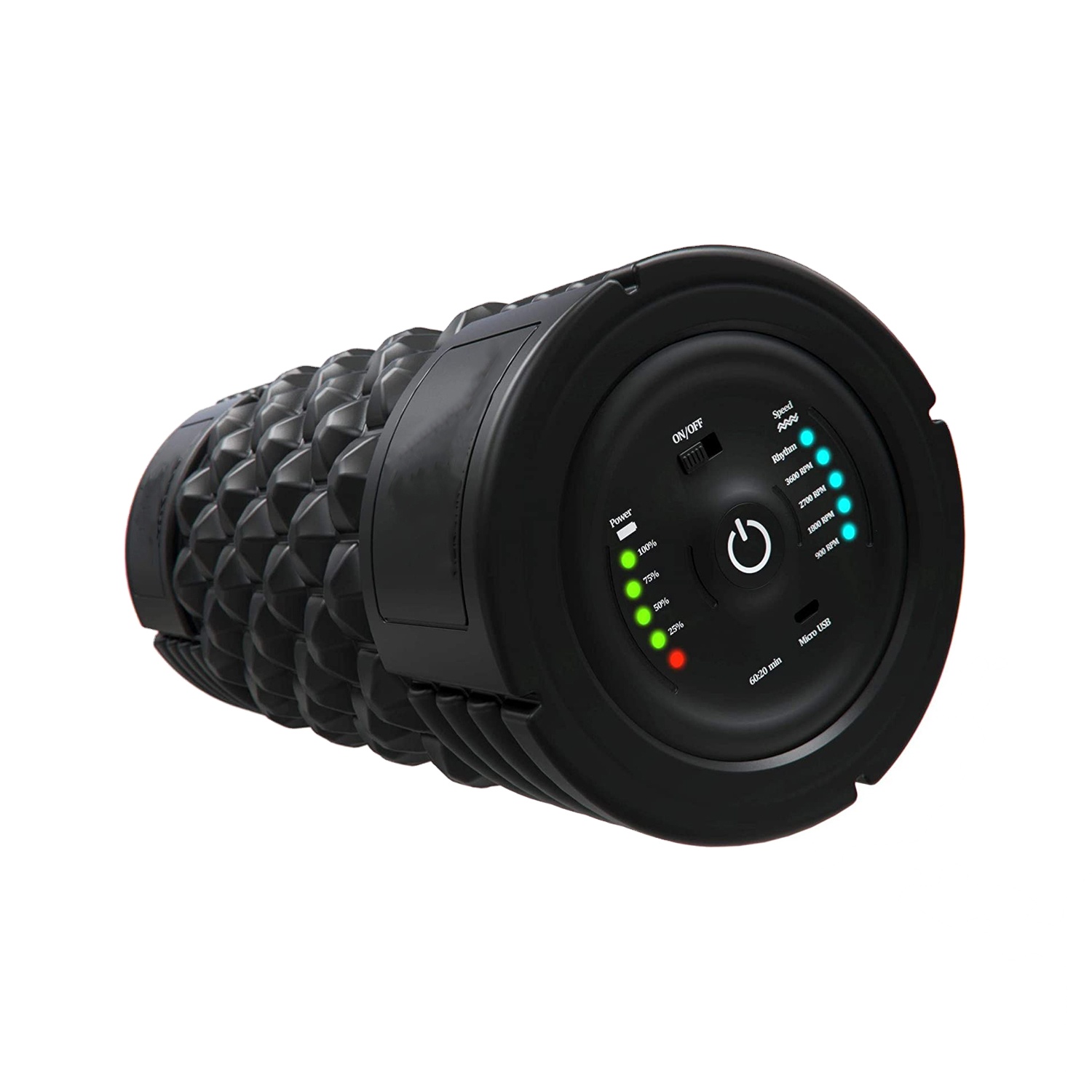 DW Спортивный Тренажерный Зал Фитнес Вибрационный пенопластовый ролик с пятью режимами скорости