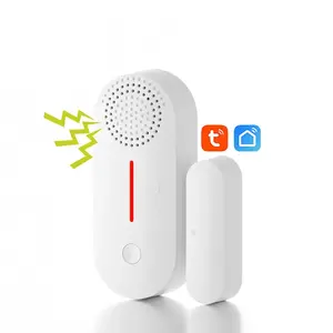 Security Protection Tuya Smart Home Sound-light Alarm Window Door Open Closed WiFi Audible and Visual Door Magnetic Alarm