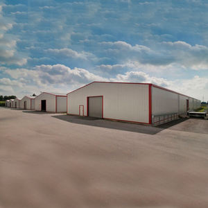 Bâtiment d'entrepôt industriel moderne en structure métallique, idéal pour ateliers et usines, construit avec panneaux sandwich - Product Image 1