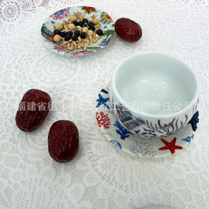 Aimants de réfrigérateur en céramique ronds en porcelaine blanche, design côtier, thème animalier, lot multi-pièces, cadeau d'affaires, décoration - Product Image 3