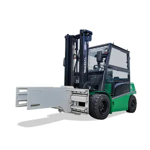 China manufacturer New 5 ton battery electric forklift with rotate pulp bale clamps