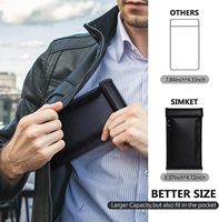 Protection pour smartphone, bloqueur RFID GPS, pochettes Faraday, accessoire pour clé de voiture mobile étanche avec bloqueur de téléphone portable