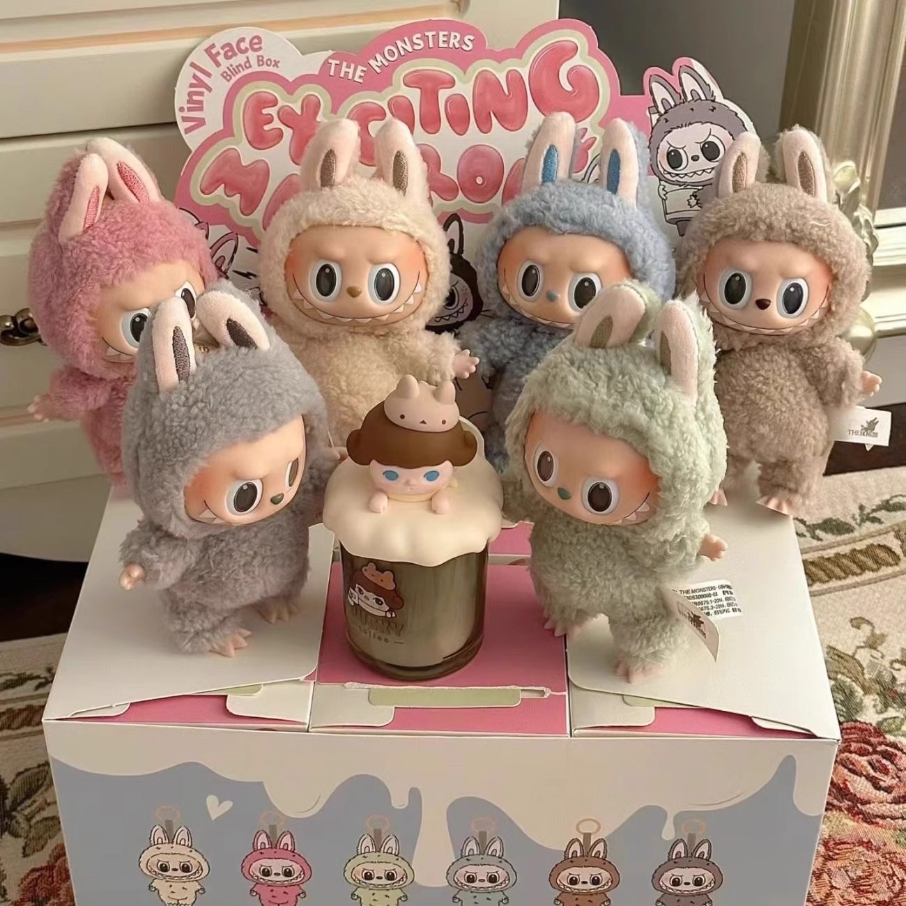 Labubu Blind Box - Trendy Macaron PVC Toy Set from POPMARTS