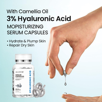 Sérum Visage Bio en Capsules Marque Blanche – Soin Liquide pour la Peau avec Vitamine C, Acide Hyaluronique, pour Éclaircissement et Anti-Âge