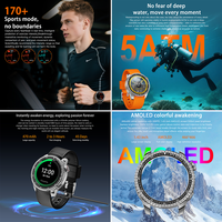 Montre Connectée d'Extérieur SENBONO MAX88 GPS 6 Étoiles | Étanche 5ATM, Grande Batterie GPT 470mAh pour un Suivi Précis de la Condition Physique