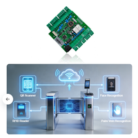 Control de Acceso con Torniquete WIFI TCP/IP PORTEVIX PX-6062-P, Sistema de Huella Dactilar y Reconocimiento Facial de 2 Puertas Unidireccionales, Integración con Nube y SDK