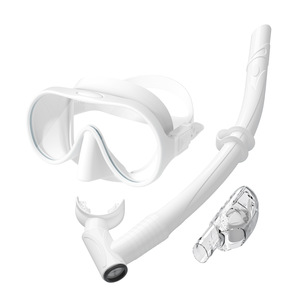 Ensemble de plongée, masque en silicone, tuba, lentille transparente anti-buée, utilisation en plein air en été - Product Image 1