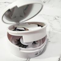 Faux cils magnétiques double couche avec étui miroir, réutilisables, volume intense, sans colle, kit de maquillage pour les yeux 3D