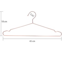 Cintres à fil chromé en or Rose, épaisseur de 4.0mm, fournitures de fabrication d'usine