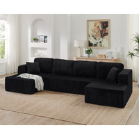 Canapé modulaire en tissu écologique en forme de U, style minimaliste moderne ATUNUS, livraison gratuite, appartement, hôtel, salons