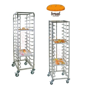 Khay Xe đẩy giỏ hàng tấm Pan giá 12/15/18 tầng 60*40 cm Pan khay xe đẩy bánh làm mát Giá Nướng khay xe đẩy - Product Image 2