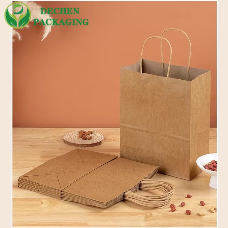 Sacs à provisions en papier de vente au détail de luxe personnalisés