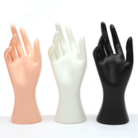 Pas cher Femme Noir En Plastique Mannequin Main Titulaire Gant Anneau Bracelet Bijoux Affichage Mains