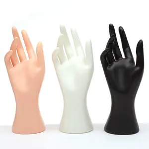 Goedkope Vrouwelijke Zwarte Plastic Mannequin Hand Houder Handschoen Ring Armband Sieraden Display Handen