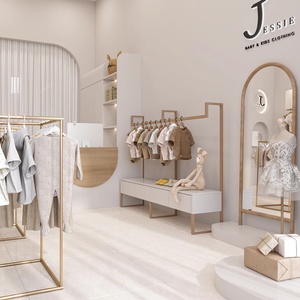 Decoración Interior Moderna Personalizada para Tienda de Bebés y Exhibidores de Ropa Infantil |   Soluciones Profesionales para Equipamiento de Tiendas - Product Image 4