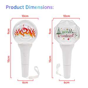 Barra de Luz Acrílica Personalizada con Logotipo, Impresa en Letterpress, Brillante, para Conciertos, <span class=keywords><strong>Kpop</strong></span>, Eventos Deportivos y Fiestas - Product Image 6